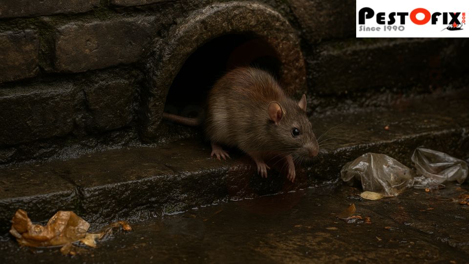 Rat control in Delhi drain systems