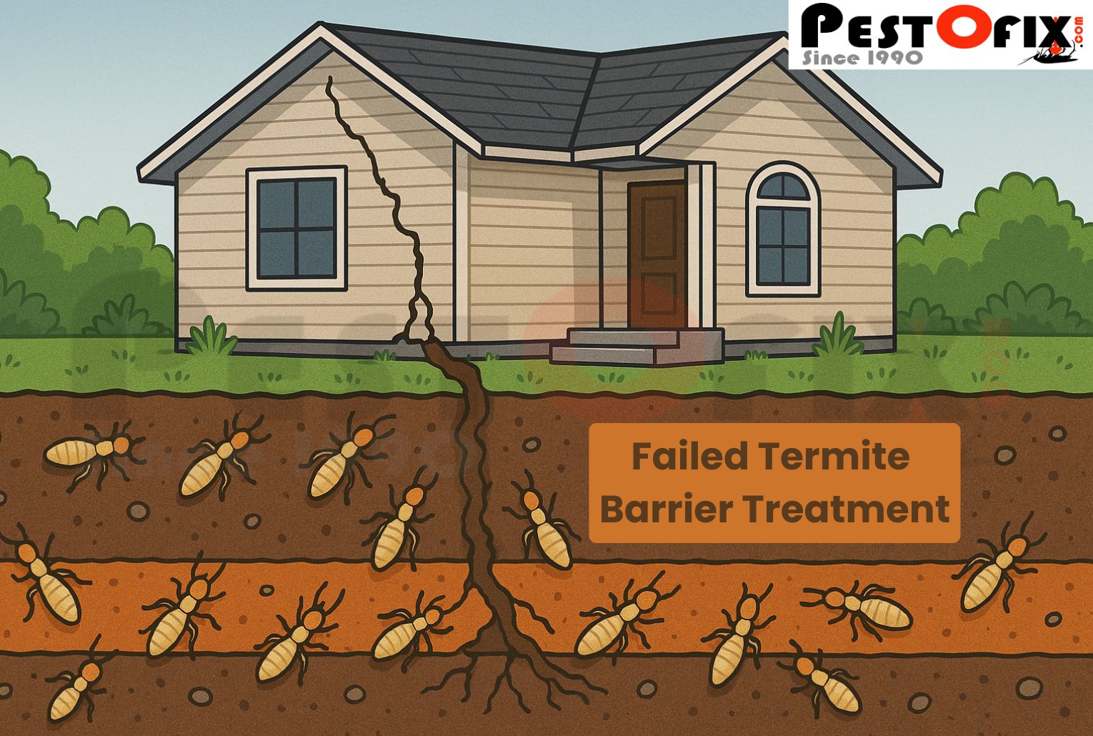 Termite Breached the Barrier and Enter the Home
