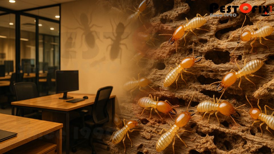 Commercial termite control treatment by PestoFix